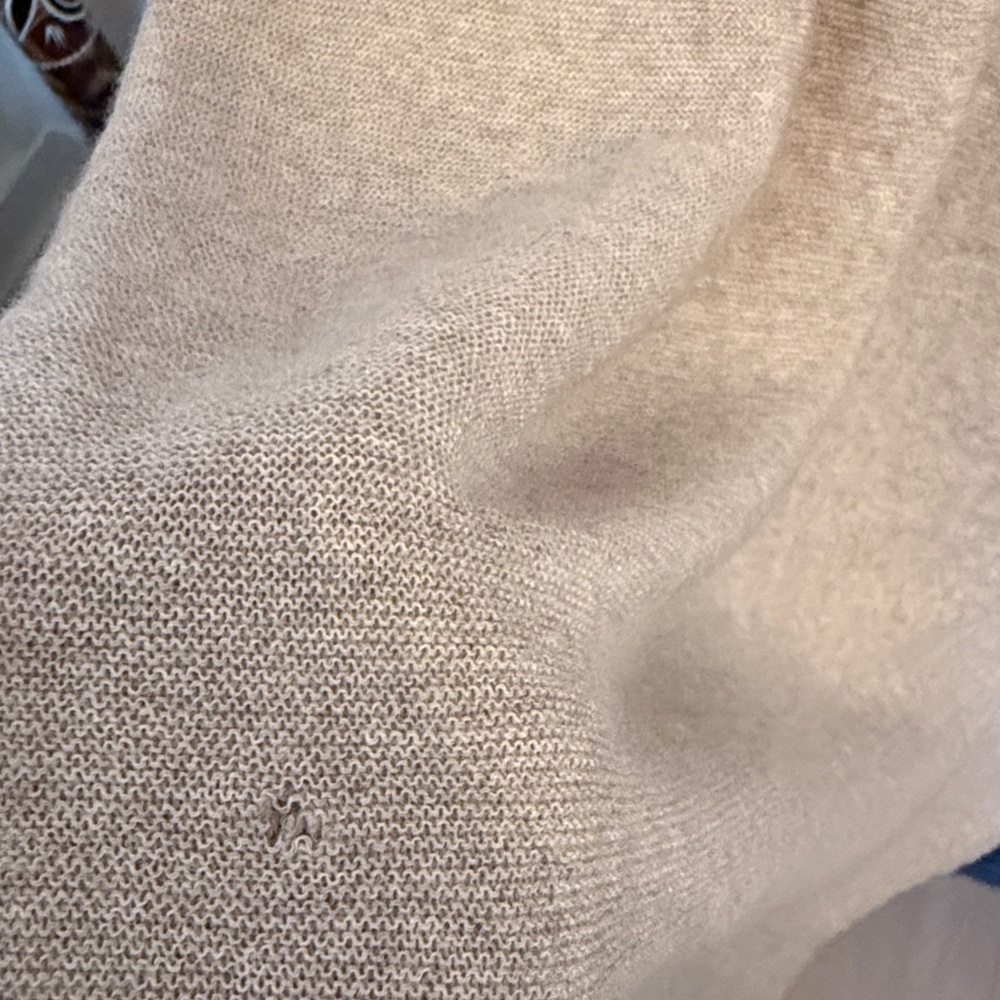 Eileen Fisher Light Beige Knit Dress Wool Large - Picture 6 of 7